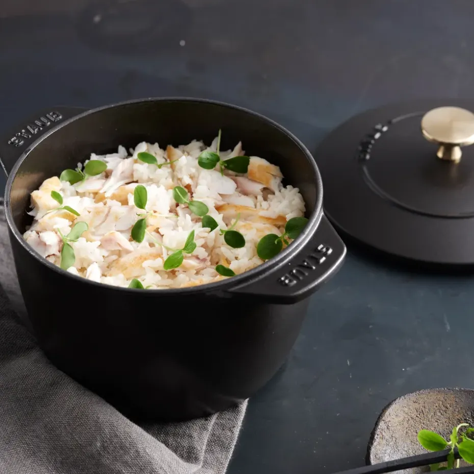 Olla hierro fundido Rice cocotte 1,6 L, negro