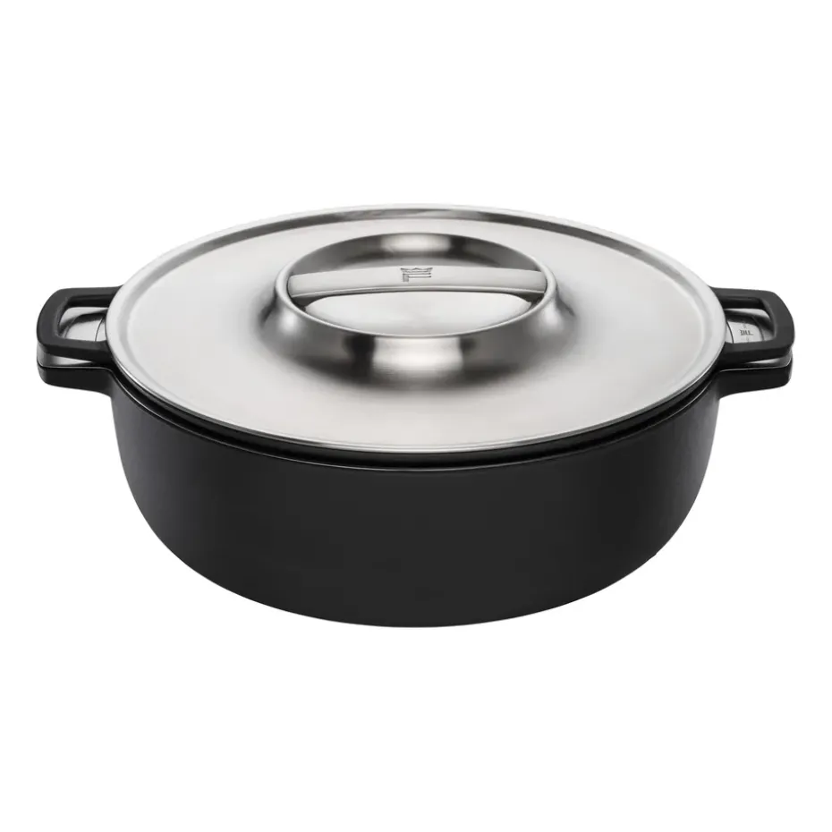 Olla Norden Grill Chef hierro fundido-acero inoxidable, Ø30 cm