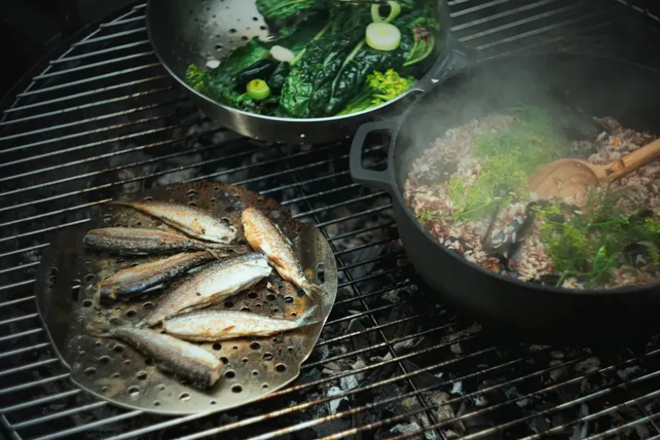 Olla Norden Grill Chef hierro fundido-acero inoxidable, Ø30 cm