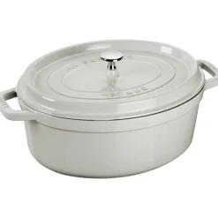Olla ovalada Staub White Truffle, 8 l