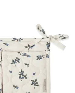 Organizador de cama acolchado satin Blueberry, 18x43 cm
