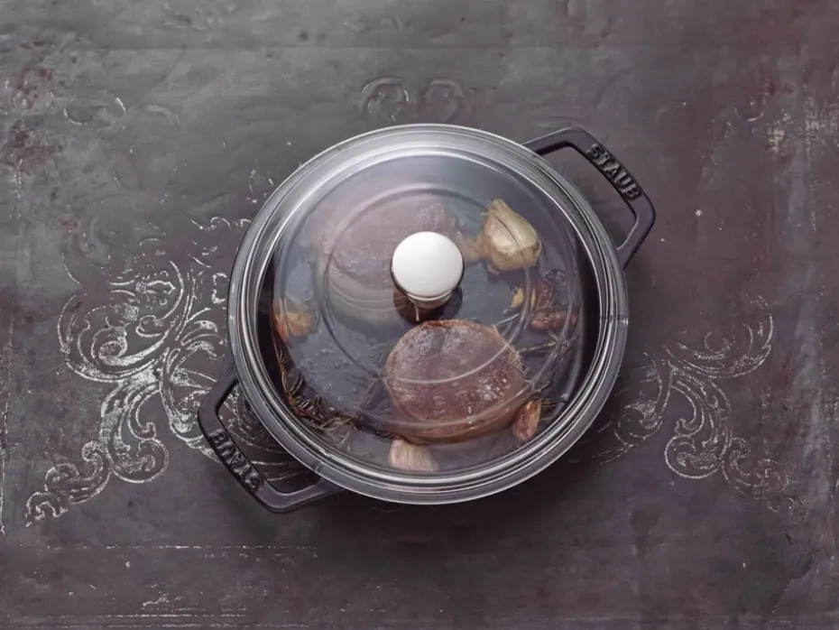 Paella de hierro fundido Staub con 2 asas negra, Ø20 cm