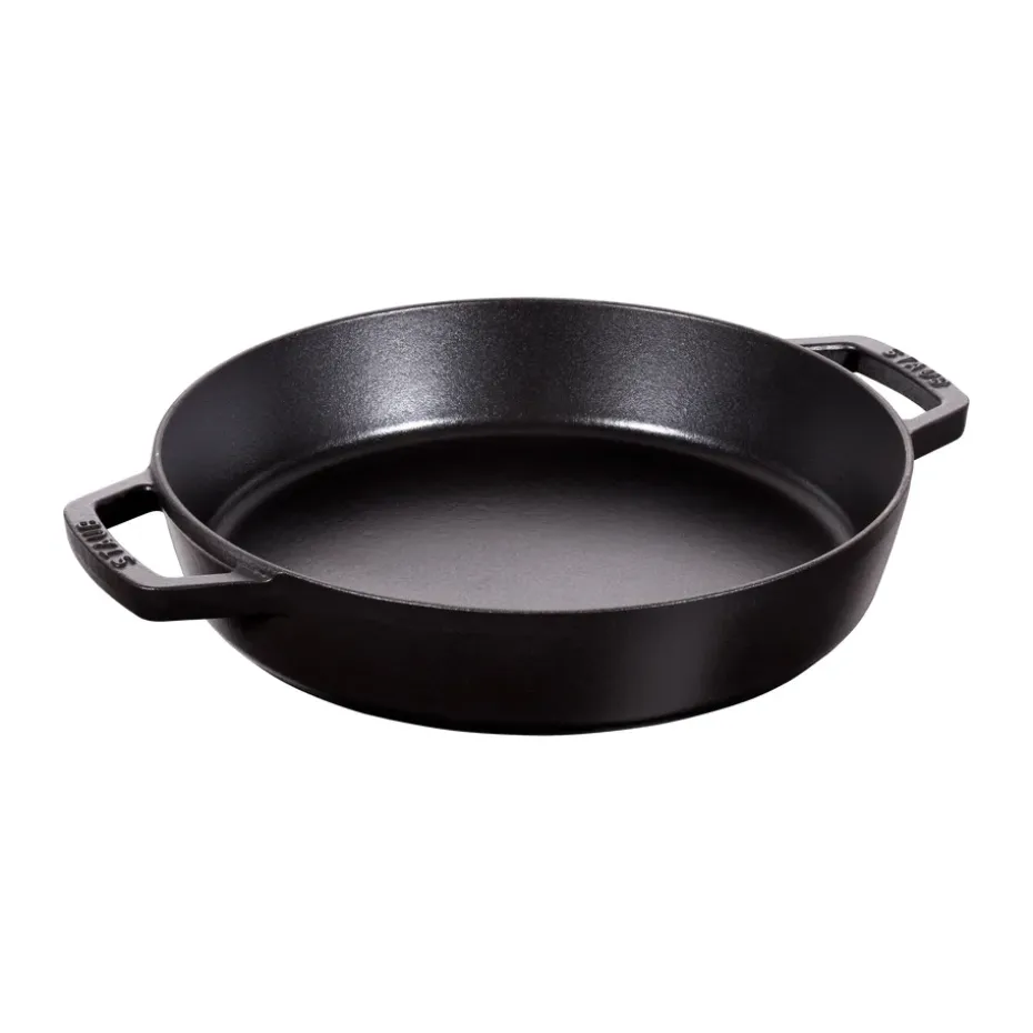 Paella de hierro fundido Staub con 2 asas negra, Ø26 cm
