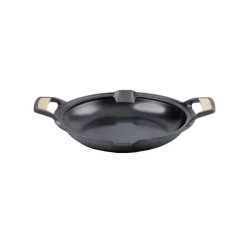 Paellera Signature hierro fundido pulido 33 cm, Negro