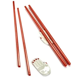 Palillos con soporte Table Nomade 6 piezas, rojo