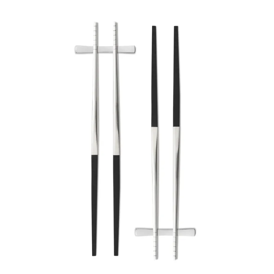 Palillos Focus de Luxe 4+2, acero inoxidable