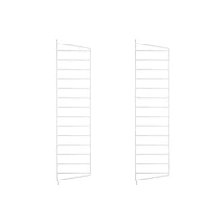 Panel de pared String, Blanco, 75x20 cm, paquete de 2