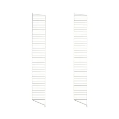 Panel de suelo String, Beige, 200x30 cm, paquete de 2