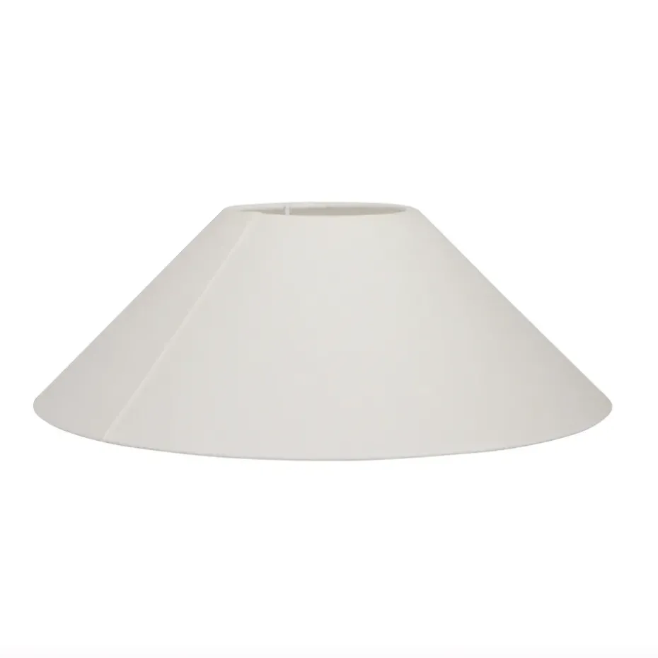 Pantalla de lámpara Basic flat Ø30 cm, White