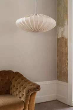 Pantalla de lámpara Ellipse P65 cm lino, Natural