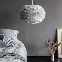 Pantalla de lámpara Eos gris claro, Large Ø 65 cm