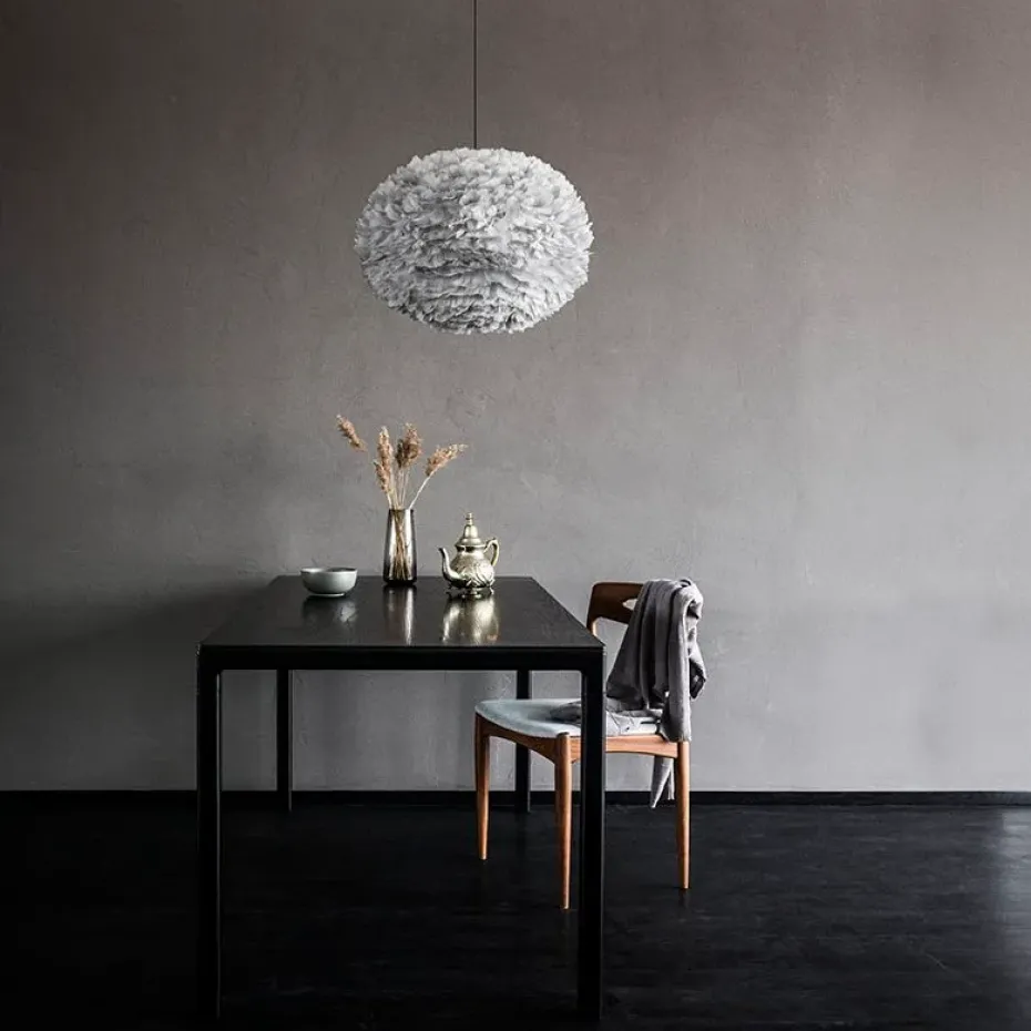 Pantalla de lámpara Eos gris claro, Large Ø 65 cm