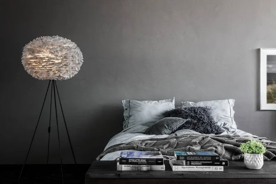 Pantalla de lámpara Eos gris claro, Large Ø 65 cm