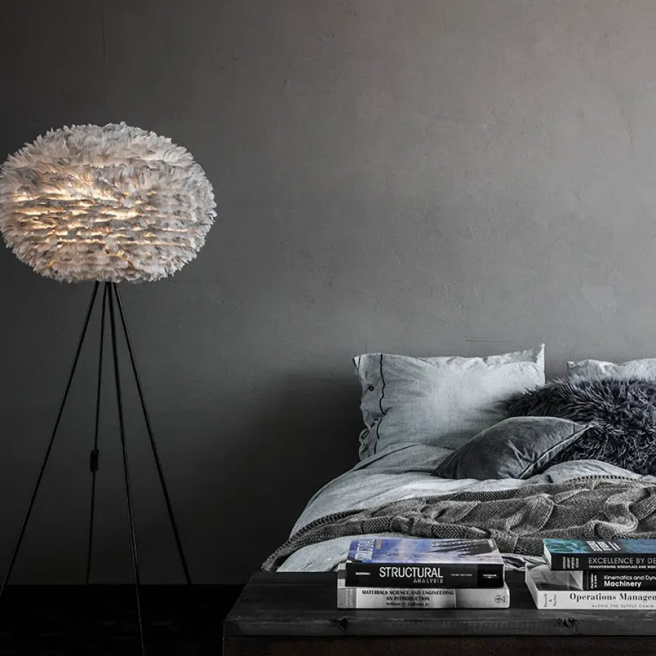 Pantalla de lámpara Eos gris claro, Large Ø 65 cm
