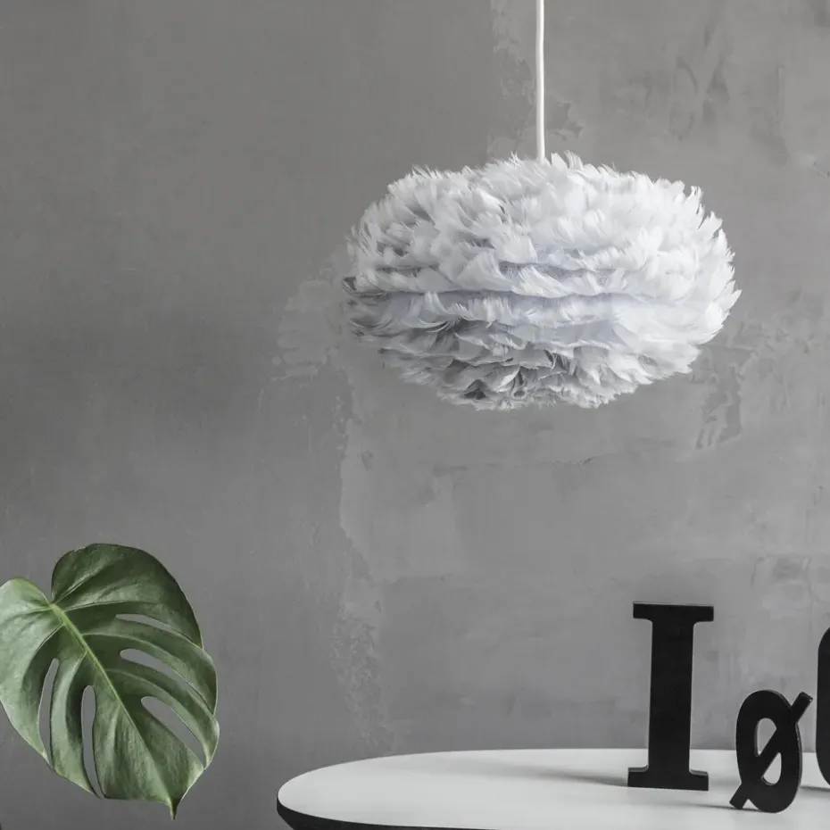 Pantalla de lámpara Eos gris claro, mini Ø 35 cm