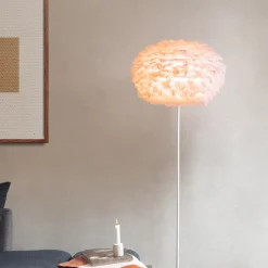 Pantalla de lámpara Eos rosa claro, Ø 45 cm