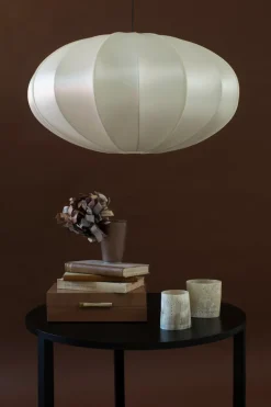 Pantalla de lámpara Indochina Classic Pumpkin, Offwhite