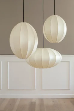 Pantalla de lámpara Indochina Classic Pumpkin, Offwhite