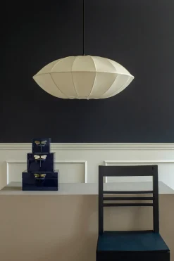 Pantalla de lámpara Indochina Classic UFO, Offwhite