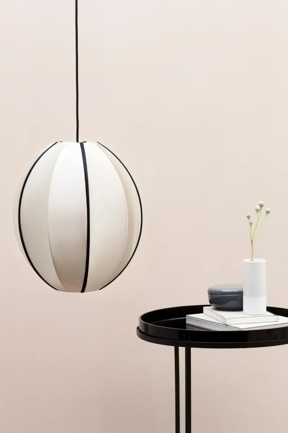 Pantalla de lámpara Indochina Classic Oval S, Kit-black