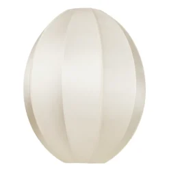 Pantalla de lámpara Indochina Classic Oval S, Offwhite