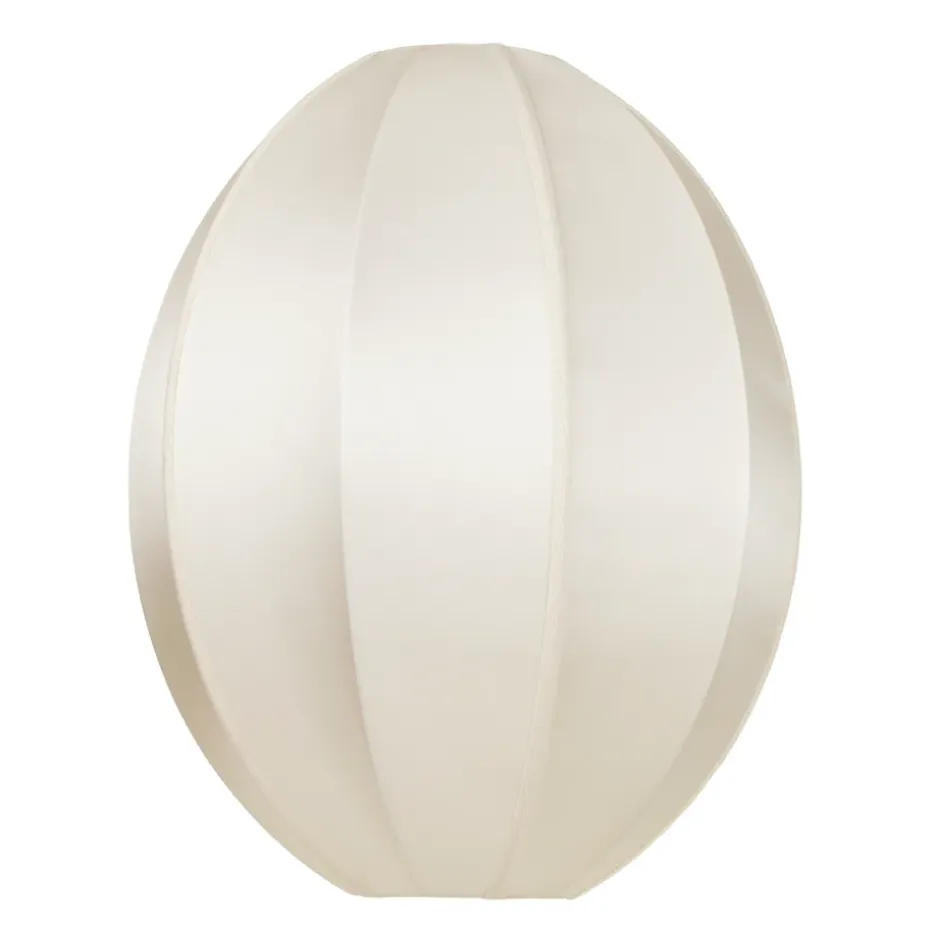 Pantalla de lámpara Indochina Classic Oval S, Offwhite