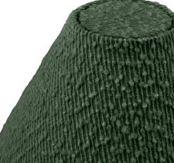 Pantalla de lámpara Iris 20, Bouclé musgo verde