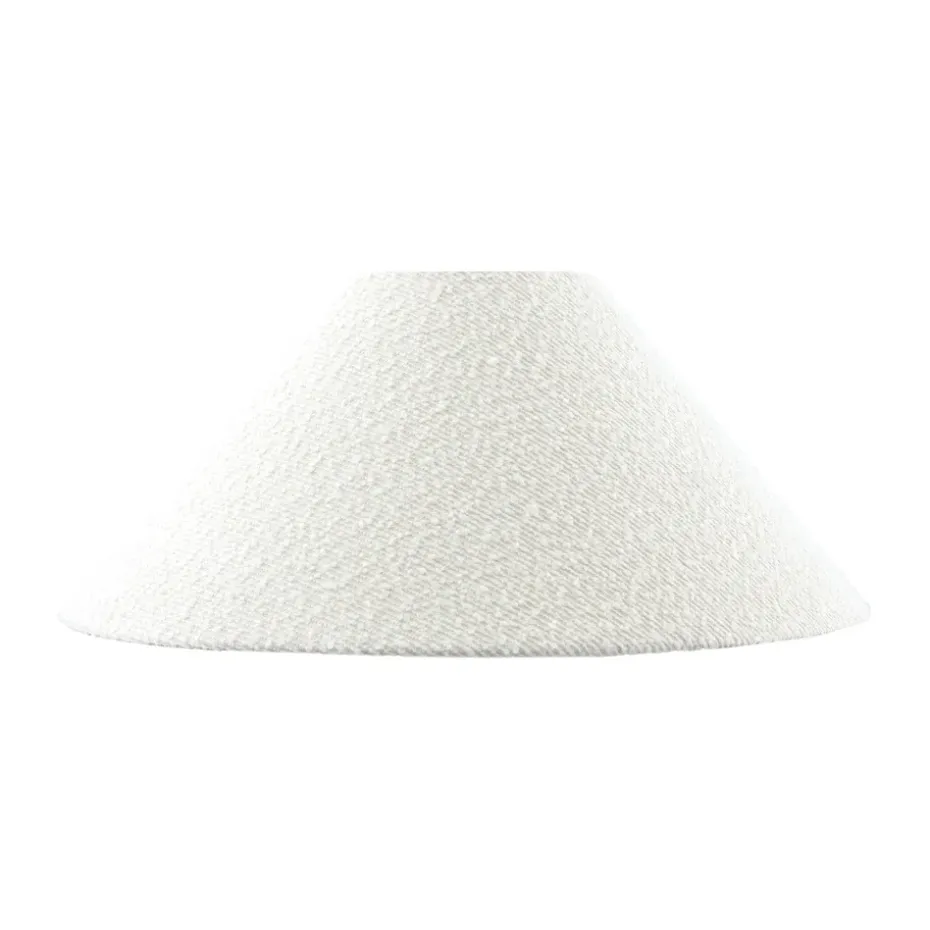 Pantalla de lámpara Iris 45, Bouclé blanco