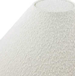 Pantalla de lámpara Iris 45, Bouclé blanco