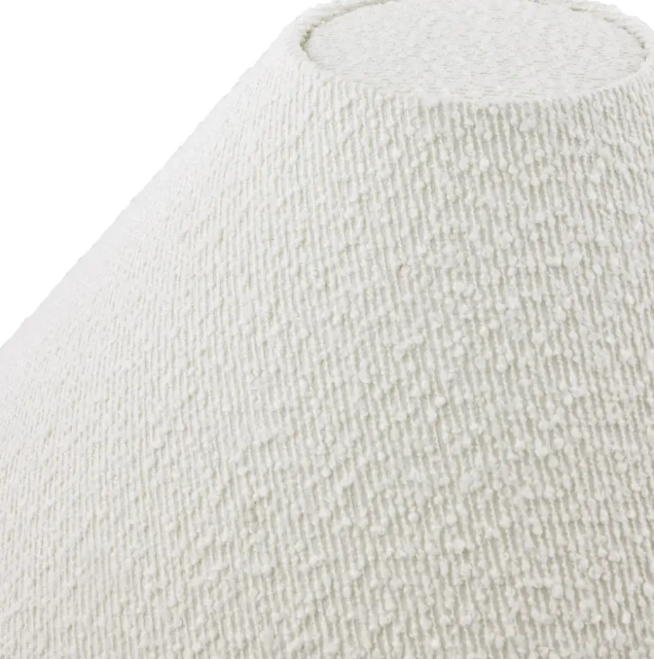 Pantalla de lámpara Iris 45, Bouclé blanco
