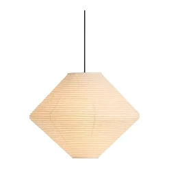 Pantalla de lámpara Paper Shade Diamond, Classic white, Ø60 cm