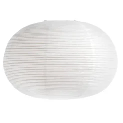 Pantalla de lámpara Paper Shade elipse, blanco