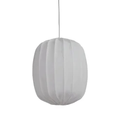 Pantalla de lámpara Prisma Ø45 cm lino, White