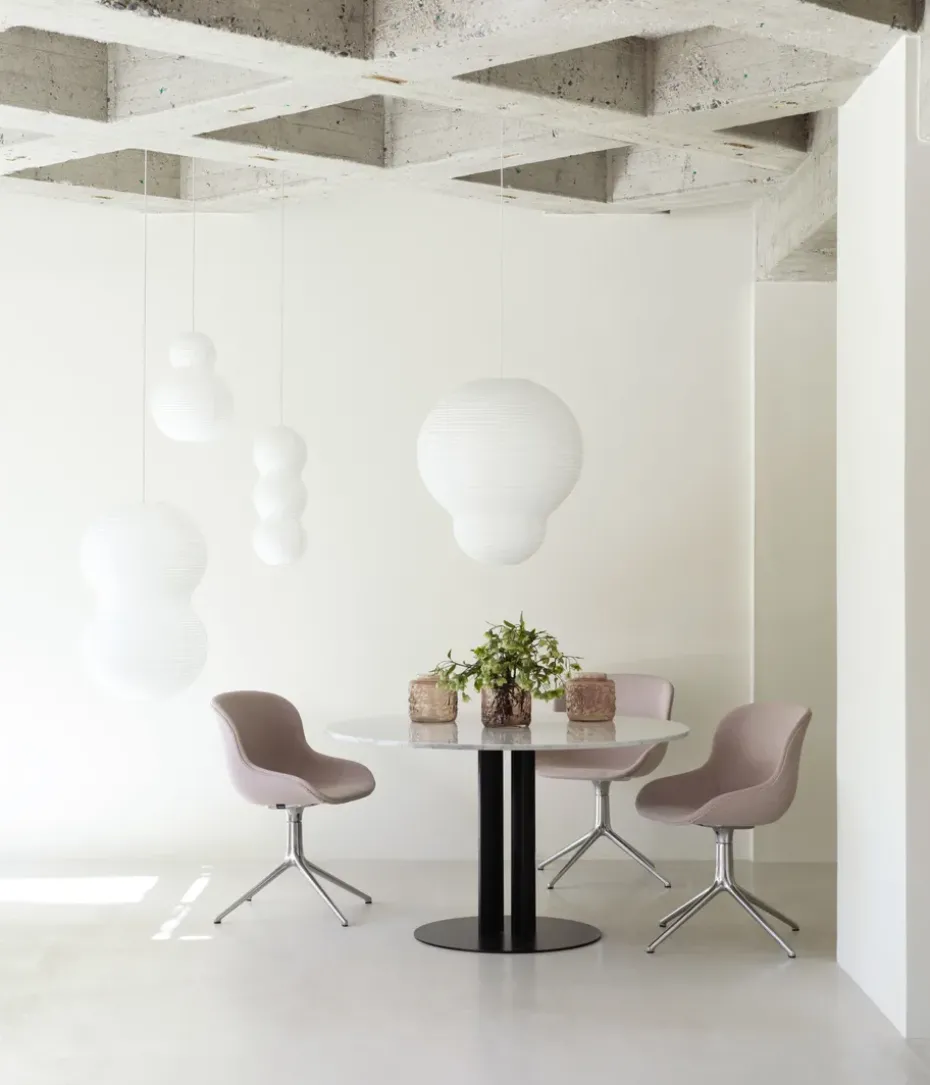 Pantalla de lámpara Puff Multitude 23x60 cm, Blanco