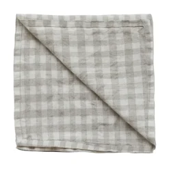 Paño de cocina a cuadros Gingham 70x50 cm, Natural