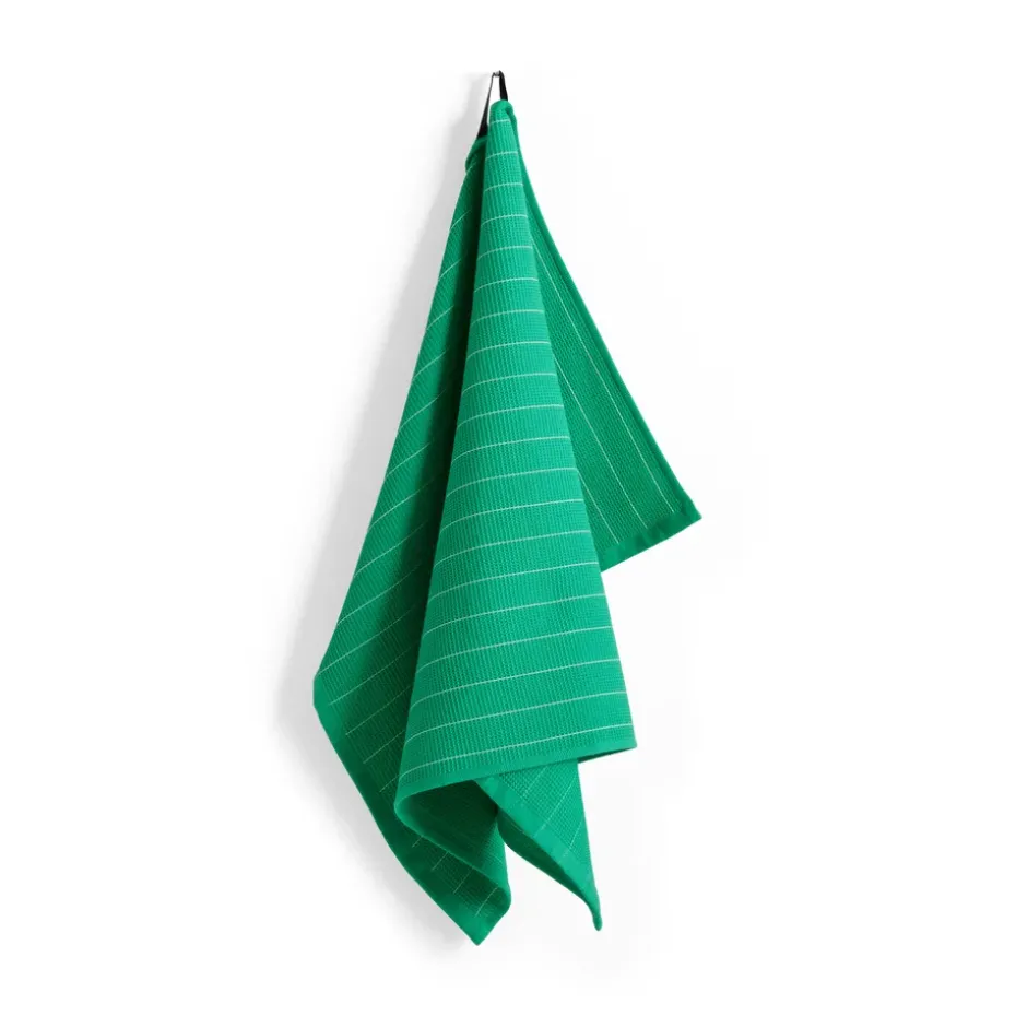 Paño de cocina Canteen 52x80 cm, Emerald pinstripe
