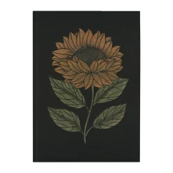 Paño de cocina Helia 48x70 cm, Negro-amarillo