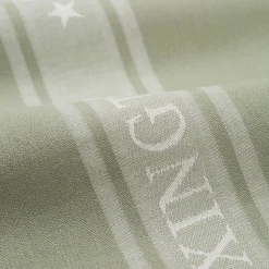 Paño de cocina Icons Star 50x70 cm, Sage green-white