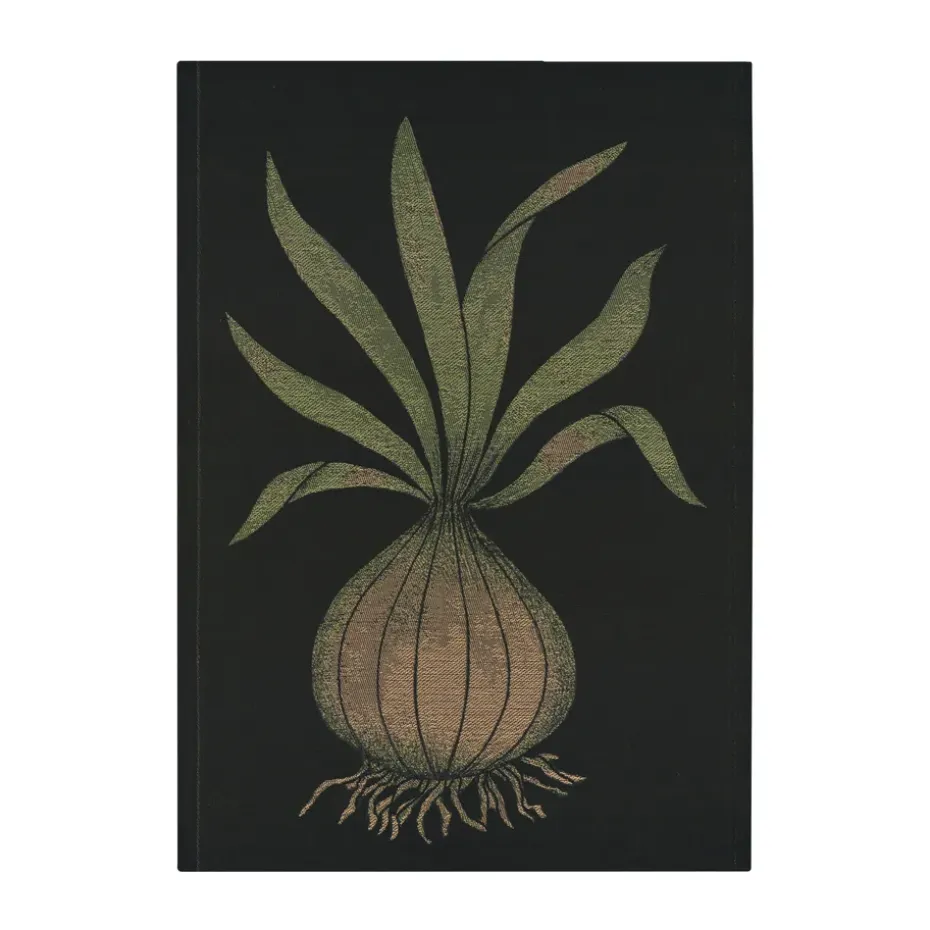 Paño de cocina Lök 48x70 cm, Negro-amarillo oscuro