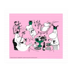 Paño de cocina Moomin 80, 17x20 cm, Rosa