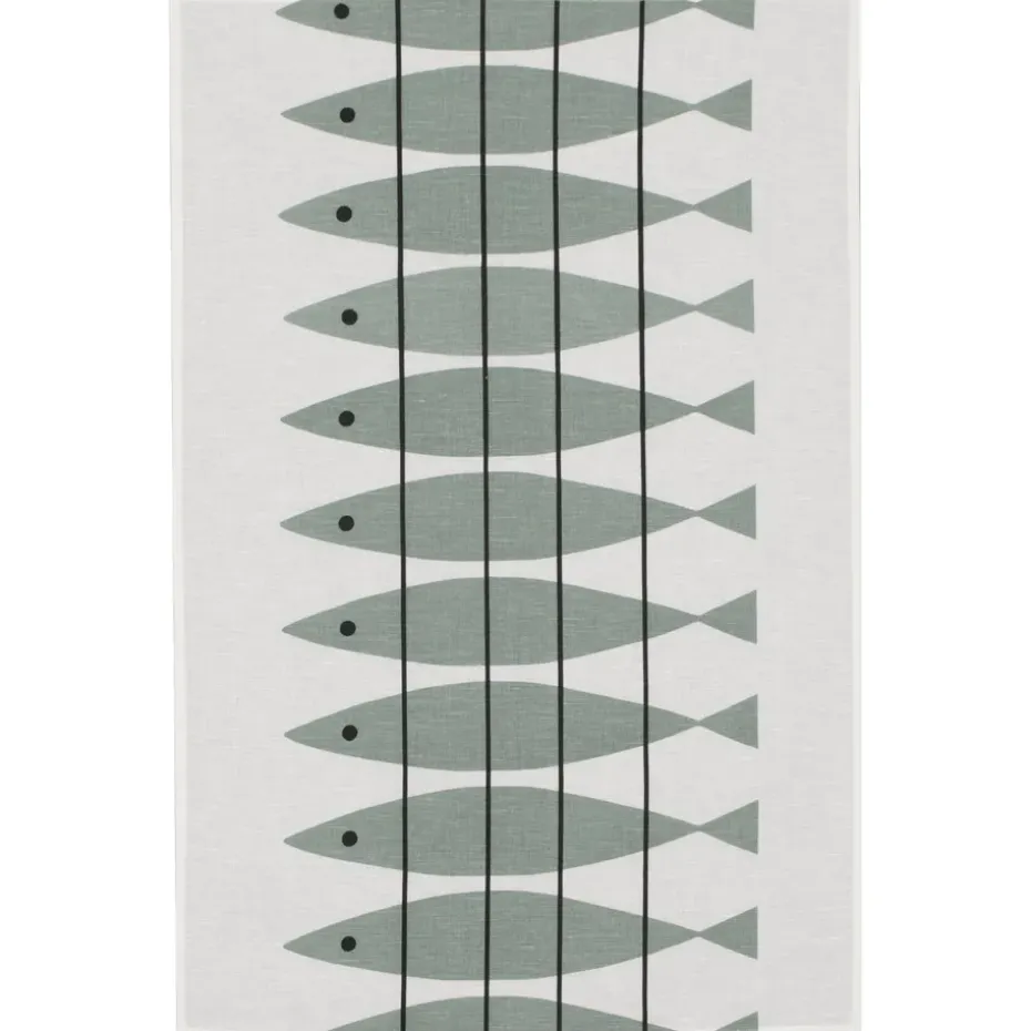 Paño de cocina Sill, verde-gris