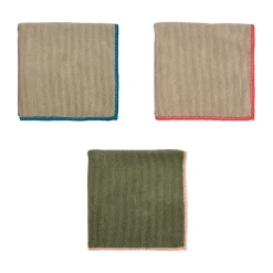 Paño de microfibra Mundus 30x30 cm 3 piezas, Olive-clay