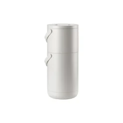 Papelera Circular 22+12 L, Gris cálido