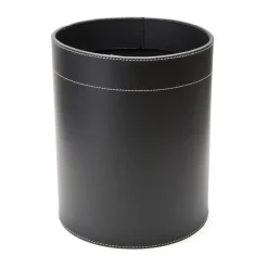 Papelera Ørskov cuero, negro