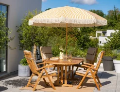 Parasol Gatsby, Yellow stripe, Ø256 cm