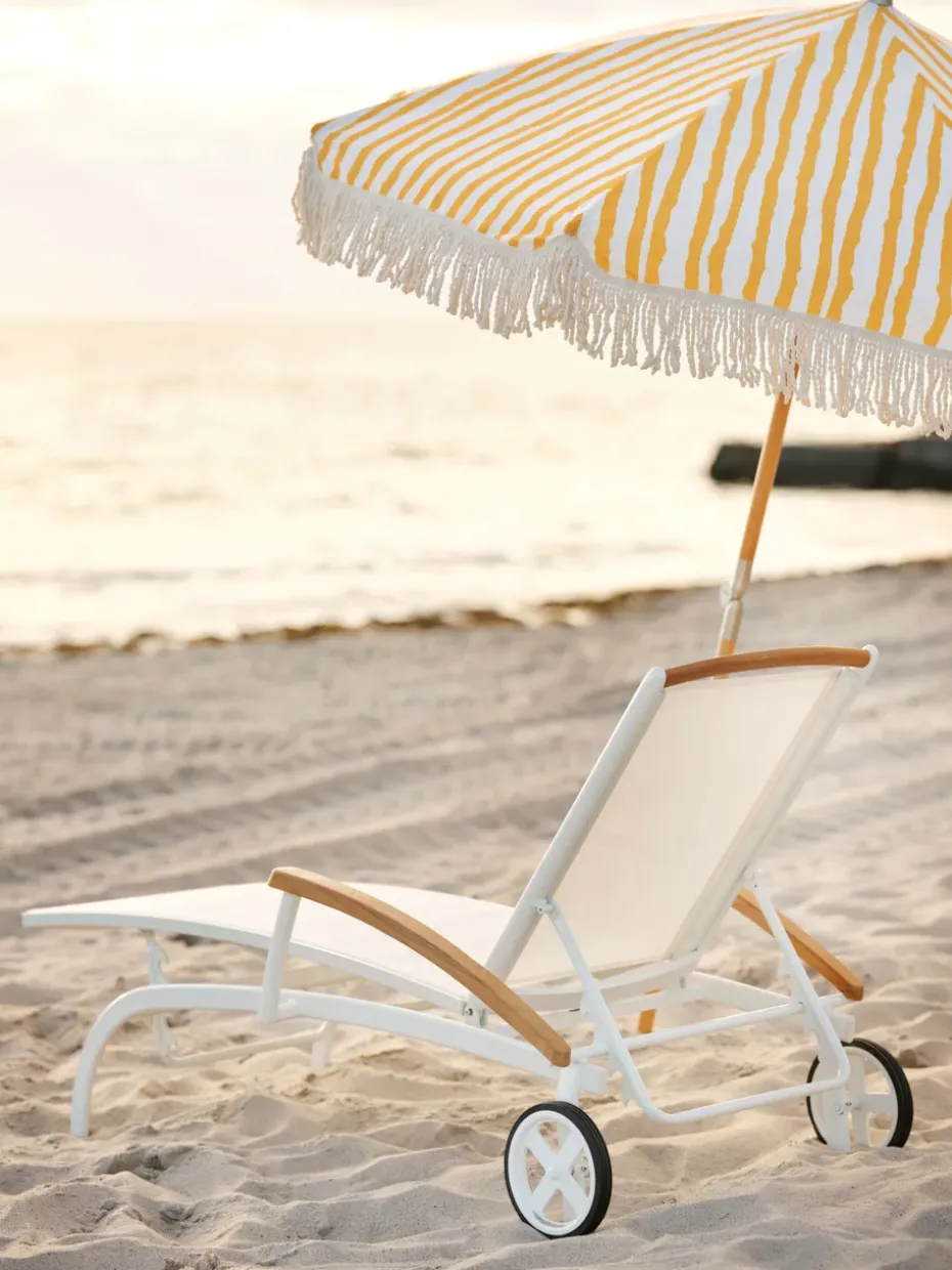 Parasol Gatsby, Yellow stripe, Ø185 cm
