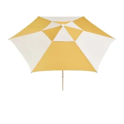 Parasol Terrazza Hexagon, Blanco roto-ocre
