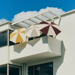 Parasol Terrazza Octagon, Blanco roto -grey