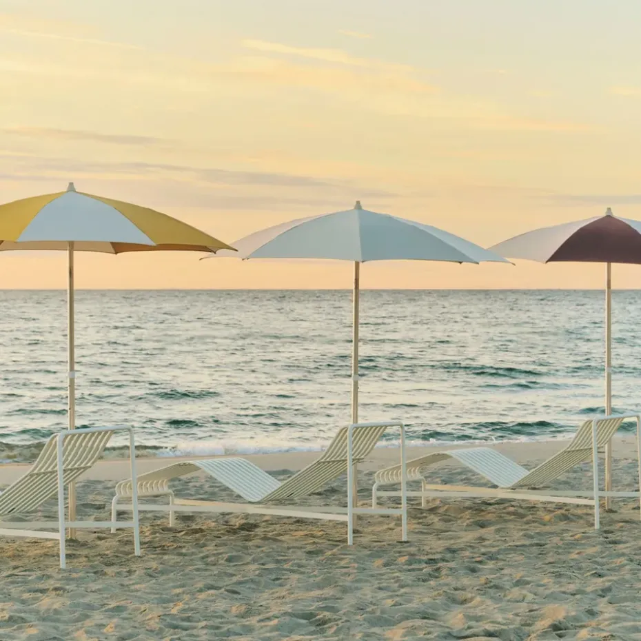 Parasol Terrazza Octagon, Blanco roto -grey