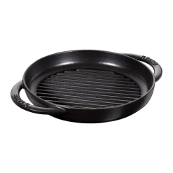 Parrilla de hierro fundido Staub Pure redonda negra, Ø22 cm